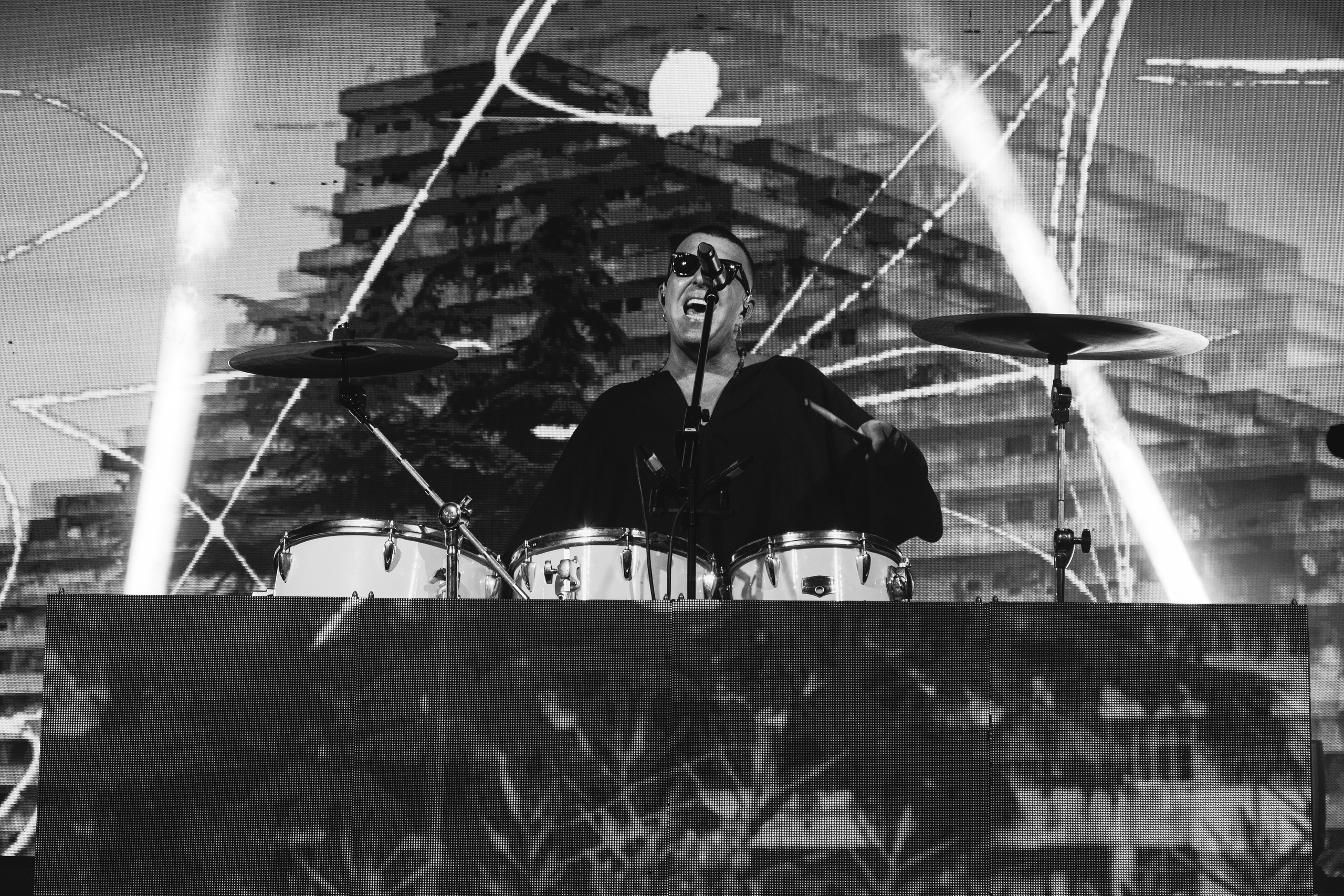 Scena live in bianco e nero